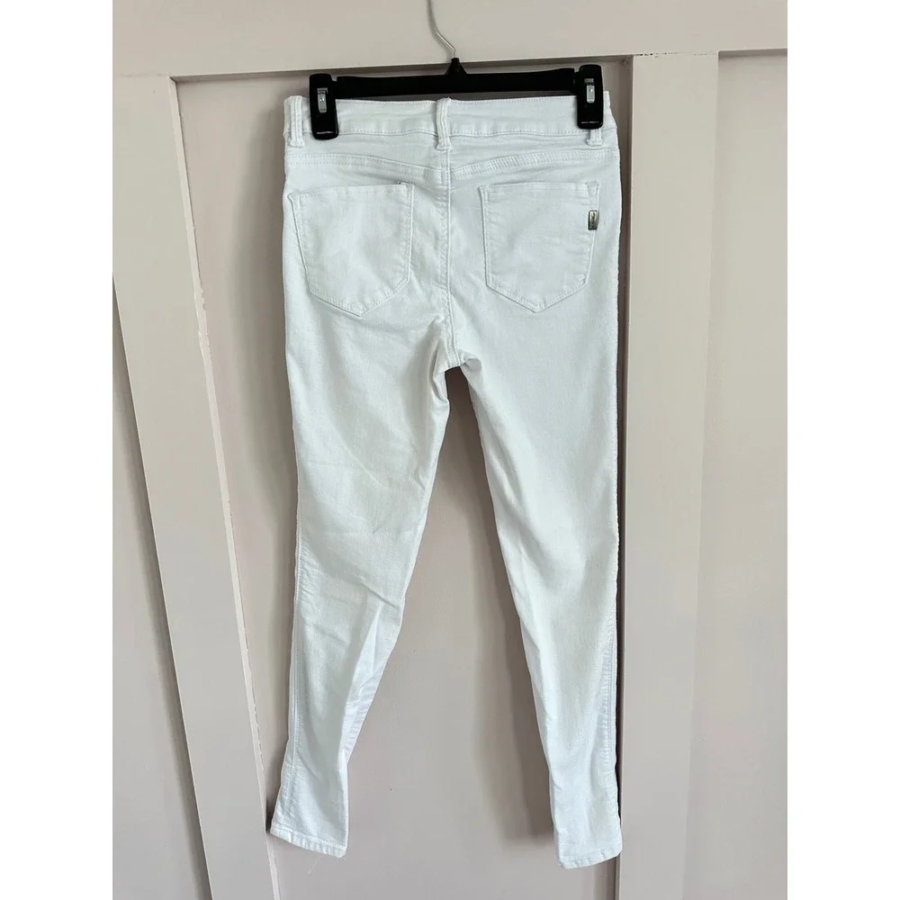 1822 Denim Womens White Skinny Jeans‎ Size 6 Stretch Mid Rise Slim Fit Pants
